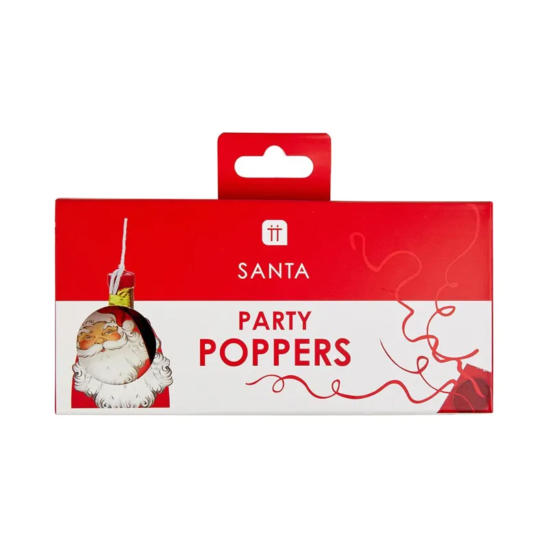 Talking Tables Christmas Santa Poppers Pack of 8