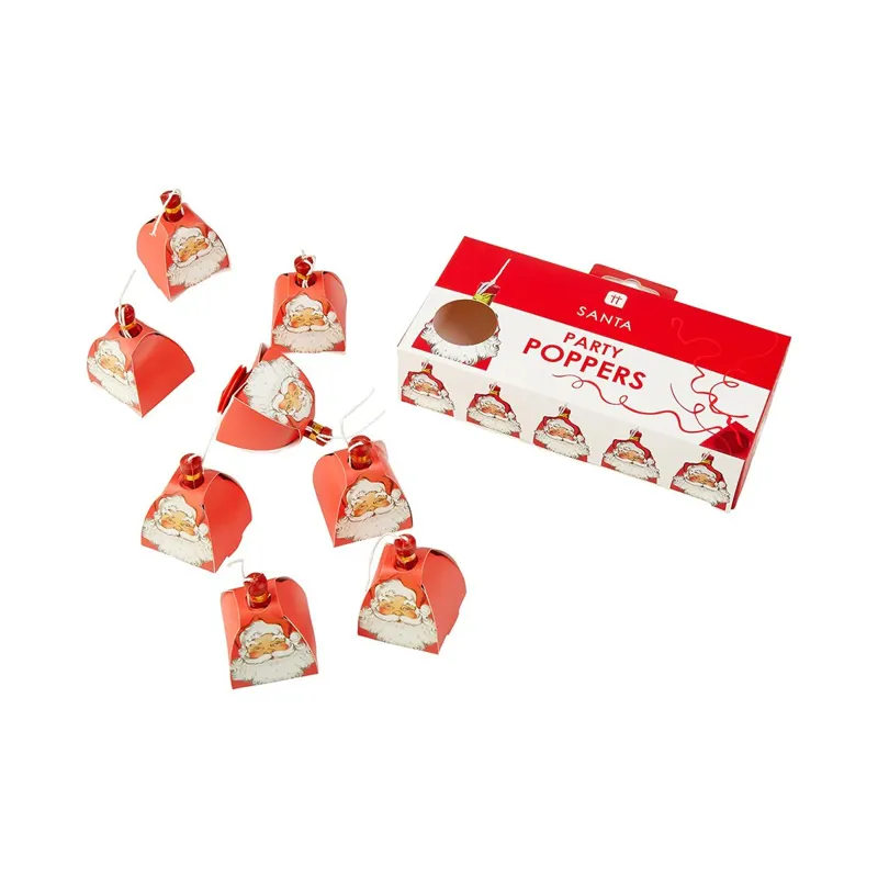 Talking Tables Christmas Santa Poppers Pack of 8-1