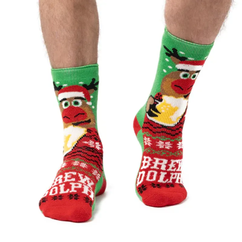 Mens HH Lite Xmas Socks - Brew Dolph