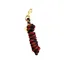 MJ Equine Nylon Leadrope - Two Tone - Black and Red