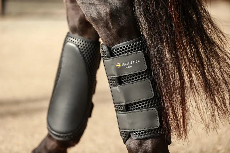 Equilibrium Tri-Zone Impact Sports Boots Front - Black-1