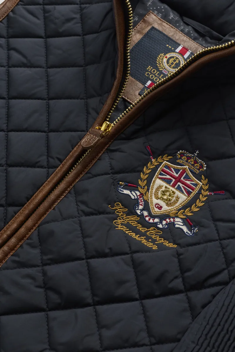 Holland Cooper Boughton Diamound Quilt Gilet - Ink Navy-4