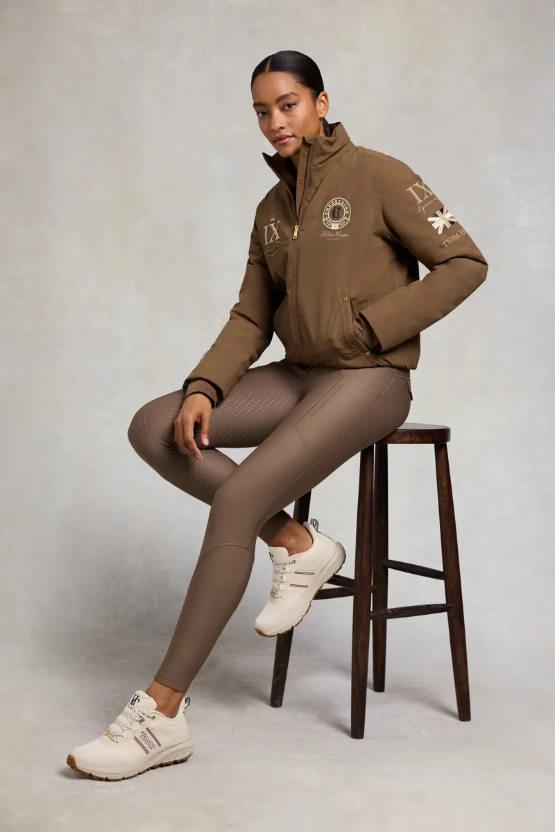 Holland Cooper Burghley Waterproof Trainer - Ecru-1