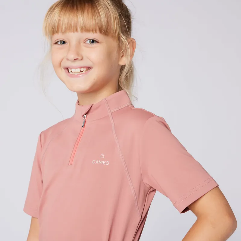 Cameo Junior Core Short Sleeve Baselayer - Dusky Pink-1