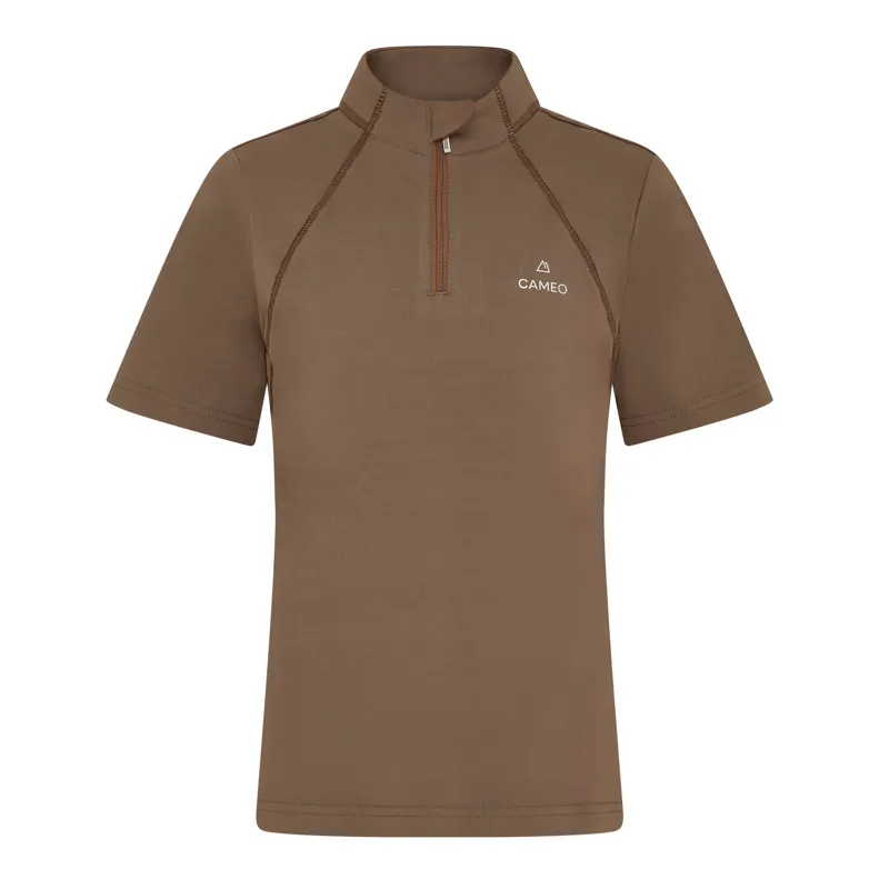 Cameo Junior Core Short Sleeve Baselayer - Mocha 