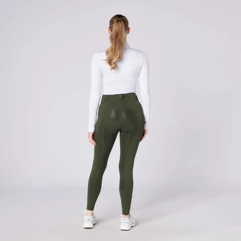 Cameo Performance Tights - Olive-1
