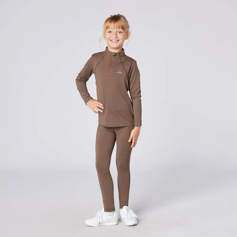 Cameo Junior Core Short Sleeve Baselayer - Mocha -1