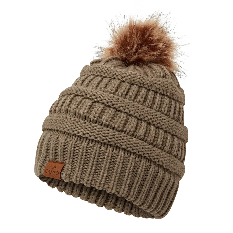 Cameo Winter Bobble Hat - Grey