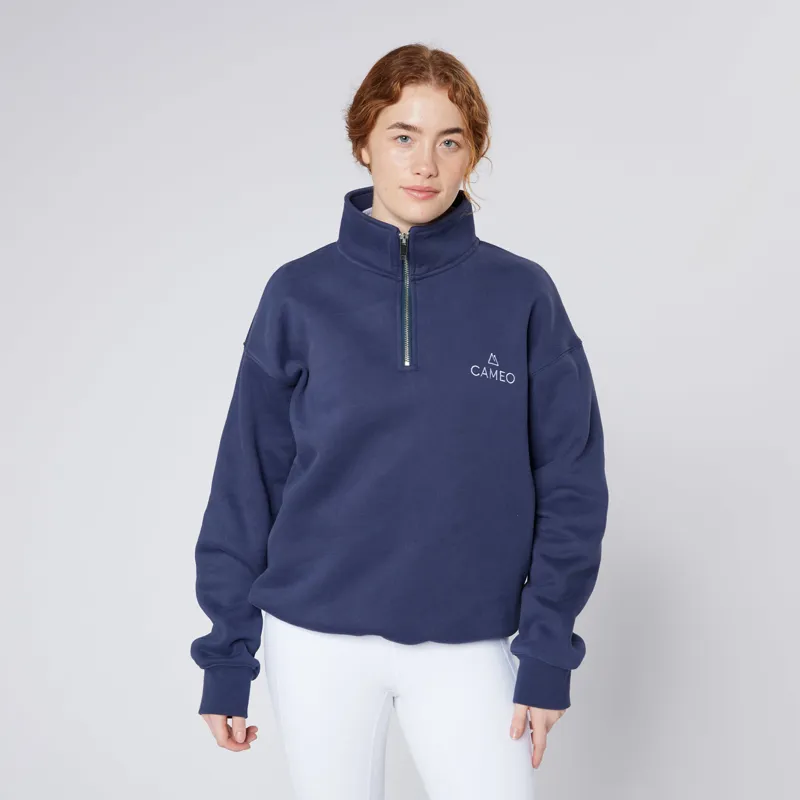 Cameo Mid Layer Sweatshirt - Navy-1