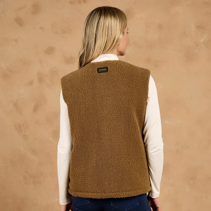 Toggi Carney Reversible Fleece Gilet - Bronze-2