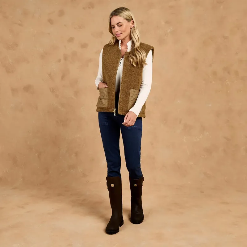 Toggi Carney Reversible Fleece Gilet - Bronze-1