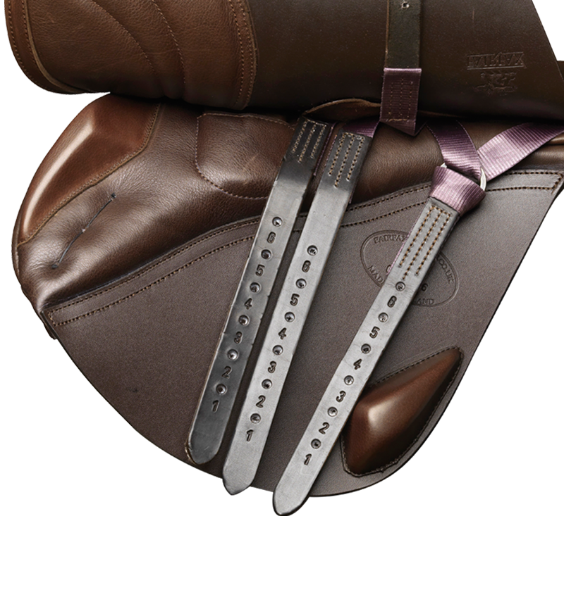Fairfax Classic Jump Saddle Plain Flap - Brown-1