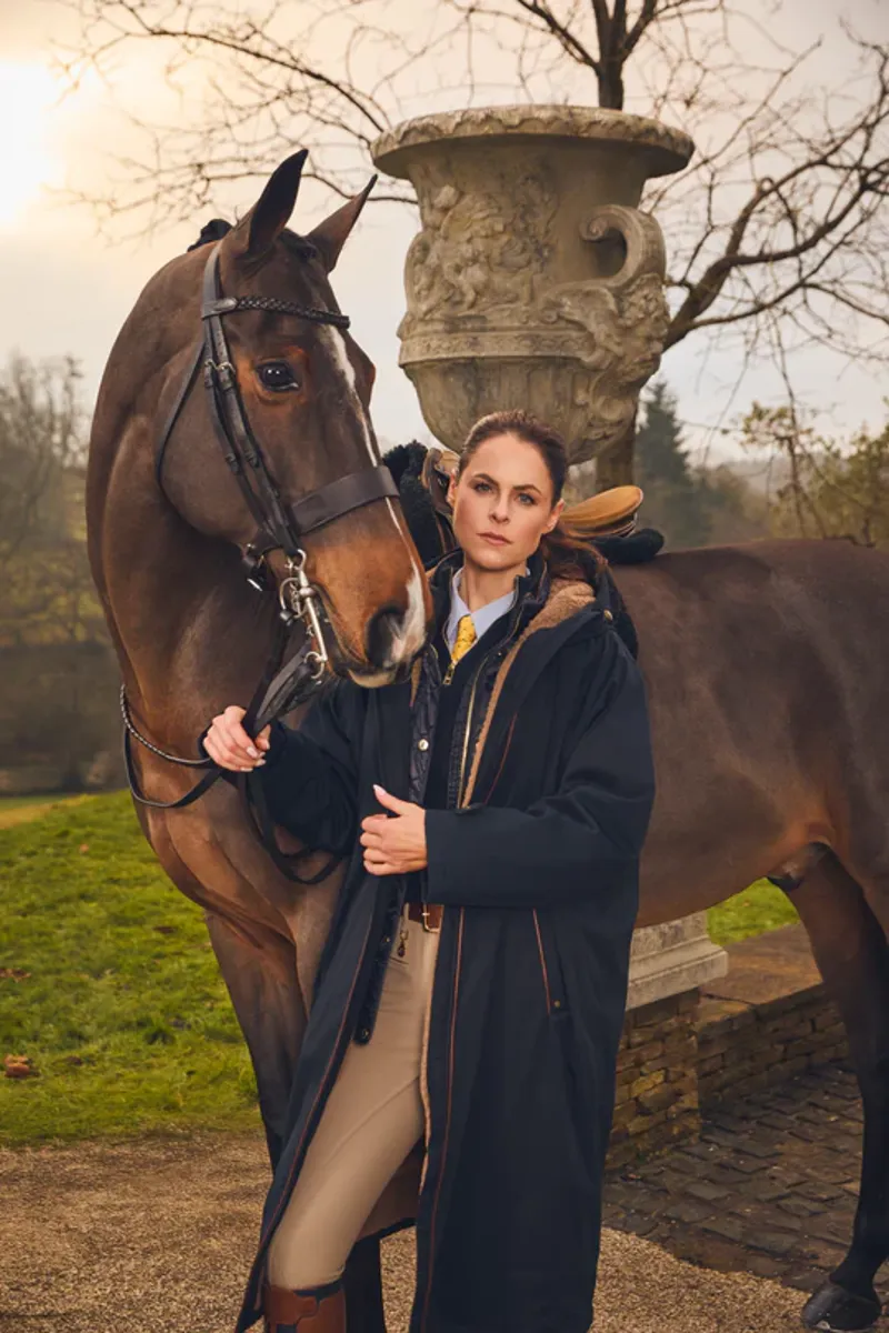 Holland Cooper One-Size Waterproof Coat - Ink Navy -1