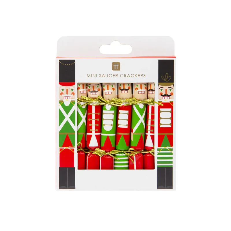 Talking Tables Christmas Mini Nutcracker Crackers - 8 Pack
