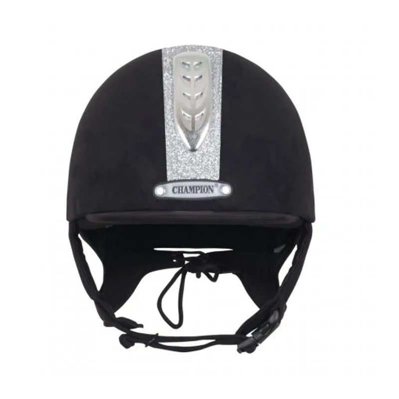 Champion Junior X-Air Dazzle Plus Riding Hat Black/Silver - 55cm -2