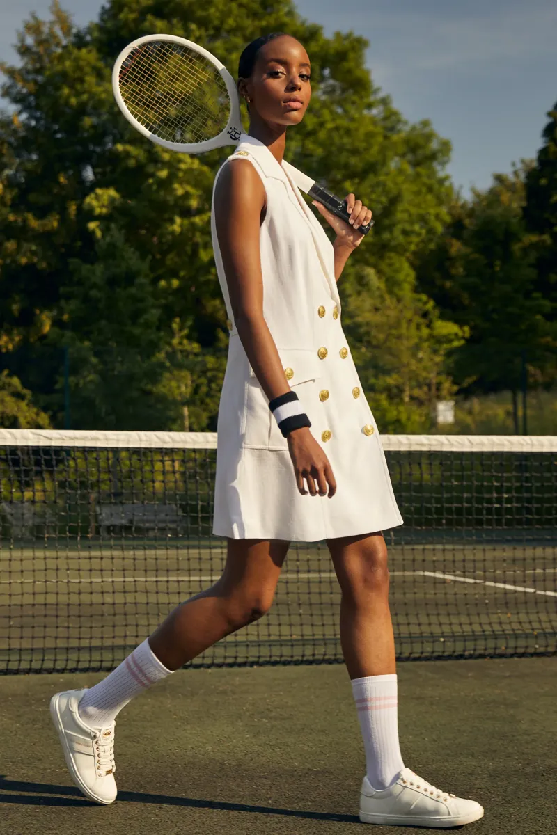 Holland Cooper Knightsbridge Court Trainer - White-1