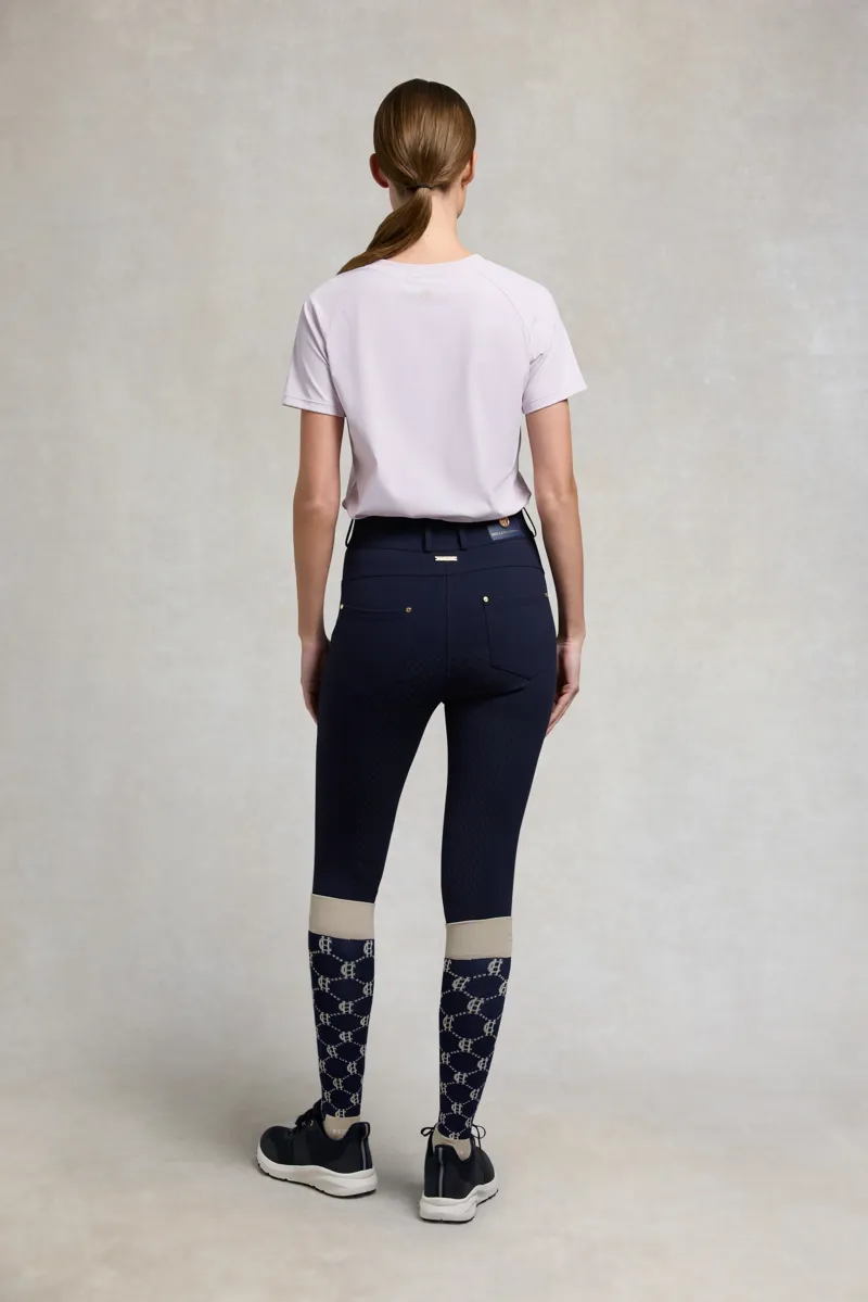 Holland Cooper Chiltern Crew Neck Tee -  Dawn Pink-2
