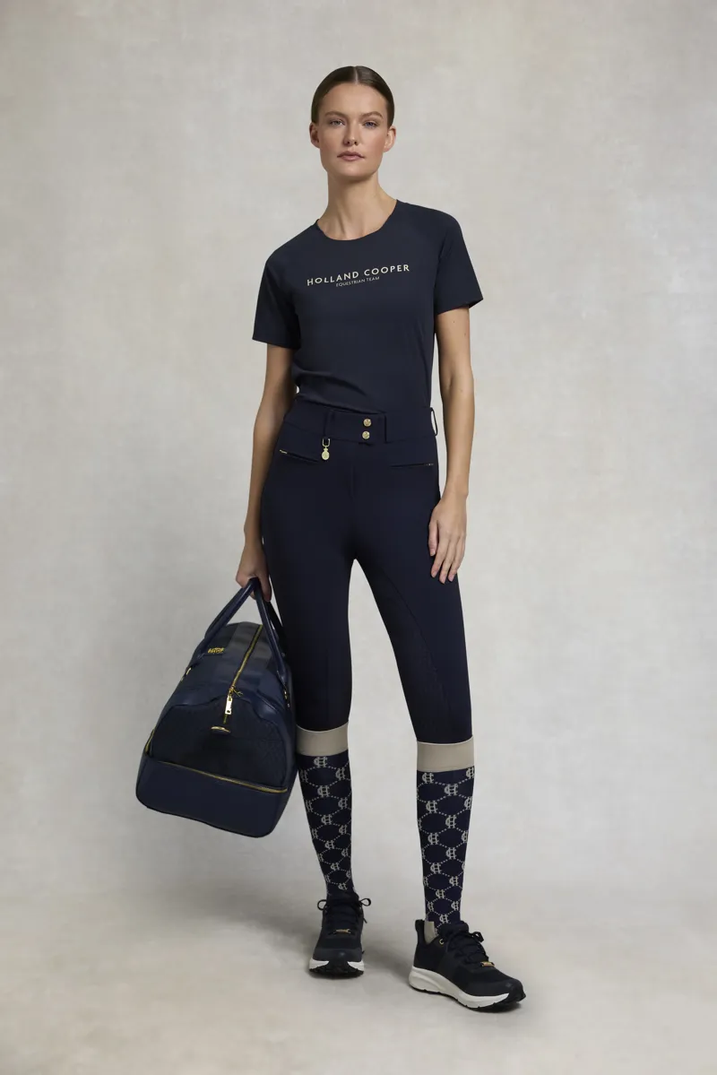 Holland Cooper Chiltern Crew Neck Tee -  Ink Navy-3