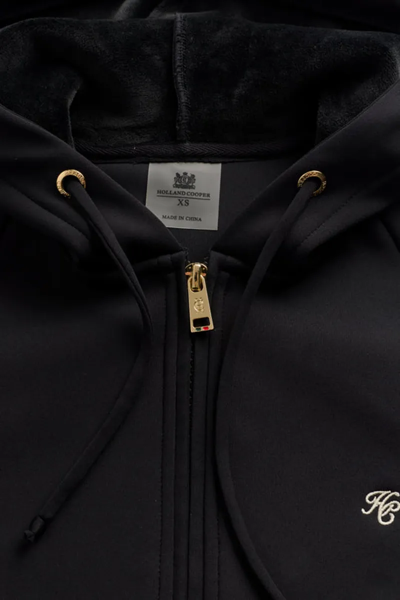 Holland Cooper Chiltern Zip Hoodie - Black-5