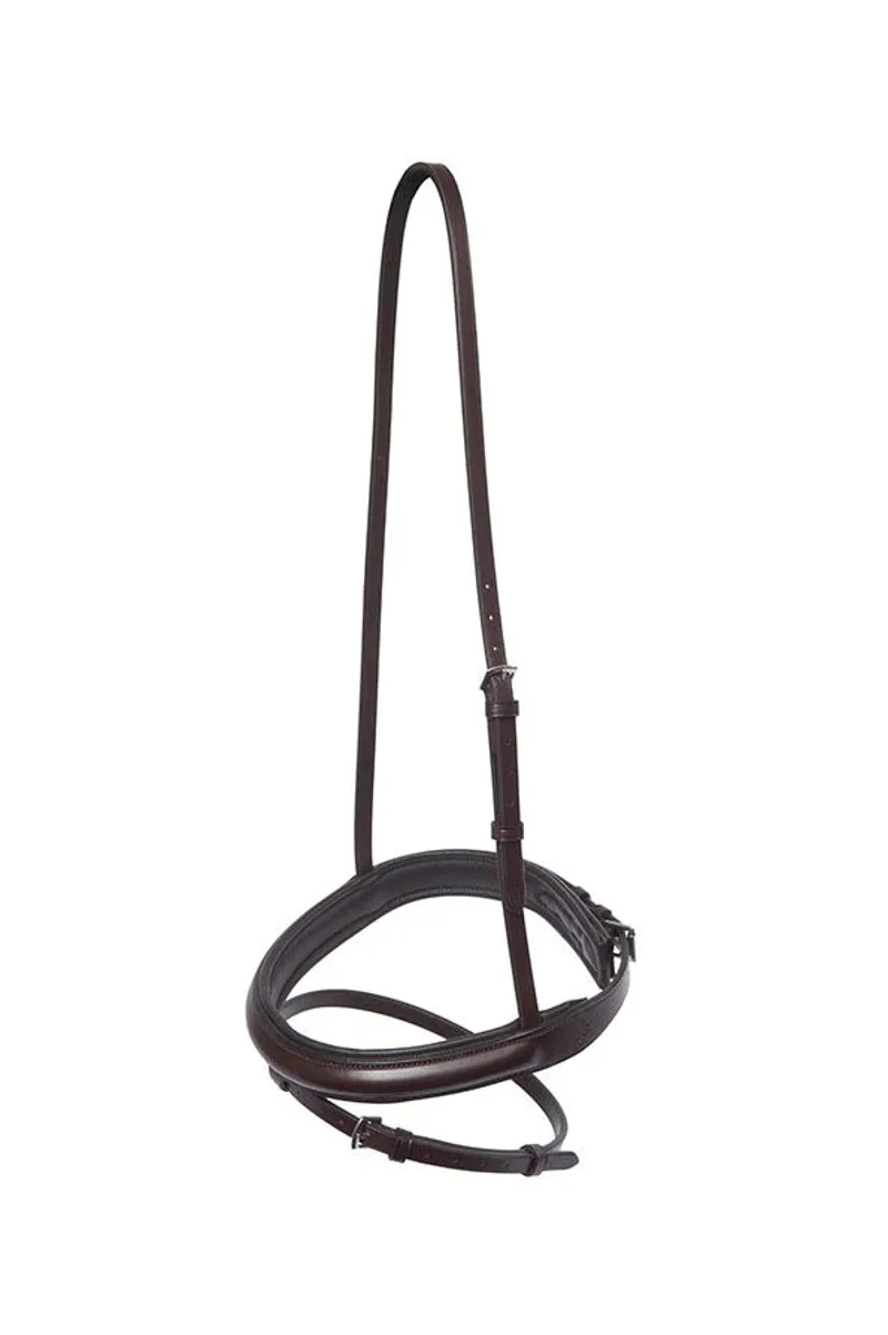 English Leather Raised Padded Flash Noseband Black