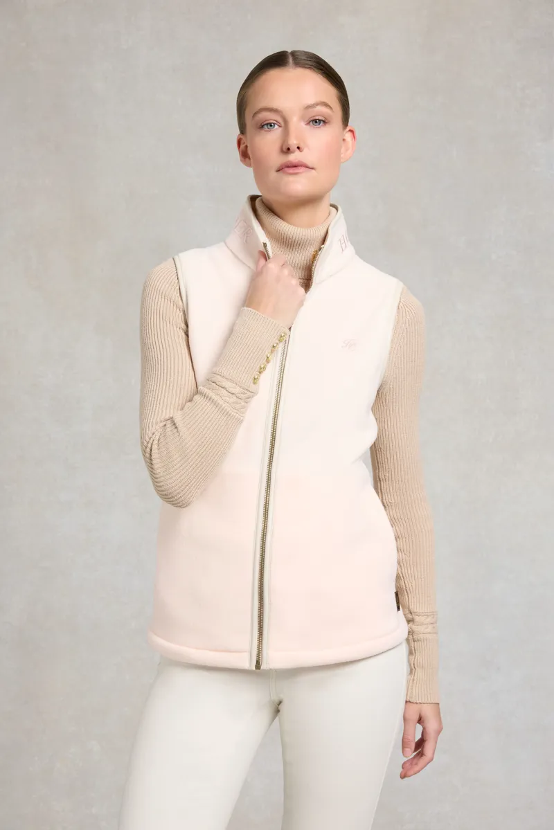 Holland Cooper Country Fleece Gilet - Palest Pink