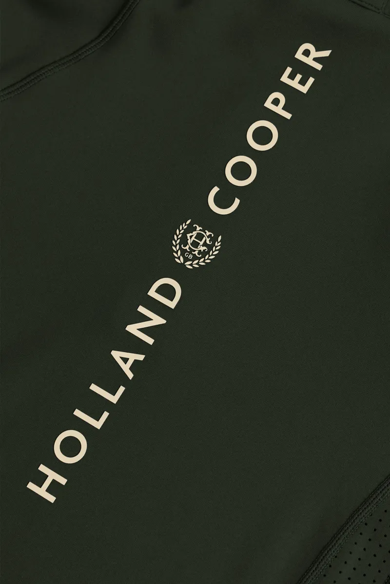 Holland Cooper Cranborne Long Sleeve Base Layer - Dark Olive-1