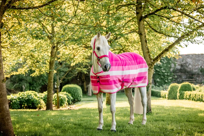 Horseware Newmarket Pony Fleece Cooler - Witney Pink-3
