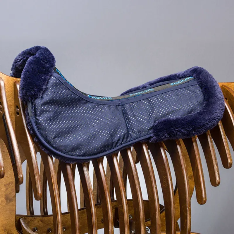 Prolite Dressage Adjustable Full Fleece Half Pad - Navy-1