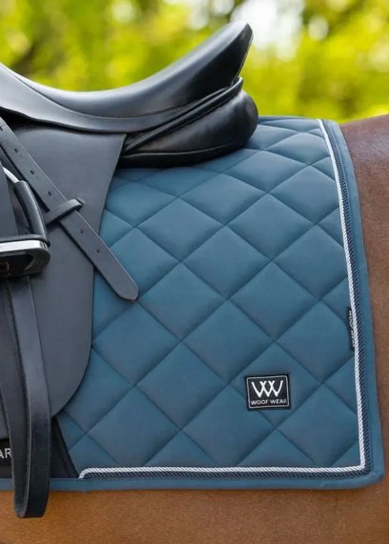 Woof Wear Vision Aura Saddle Pad DR - Petrol Blue-3