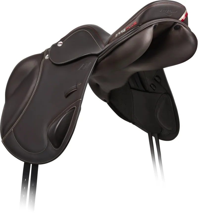 Erreplus Eventing Monoflap Jump Saddle - Brown-1