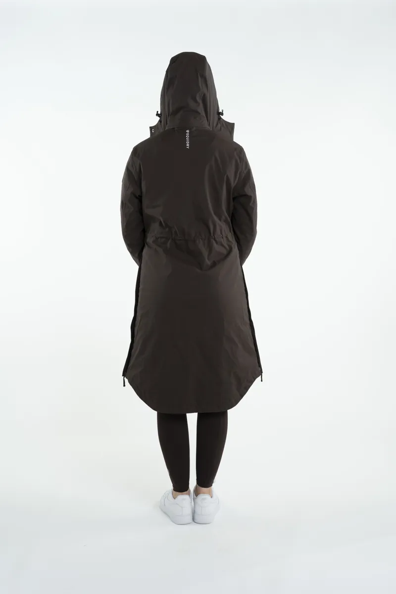Equidry Bronte Riding Coat Brown - Removable Hood-3