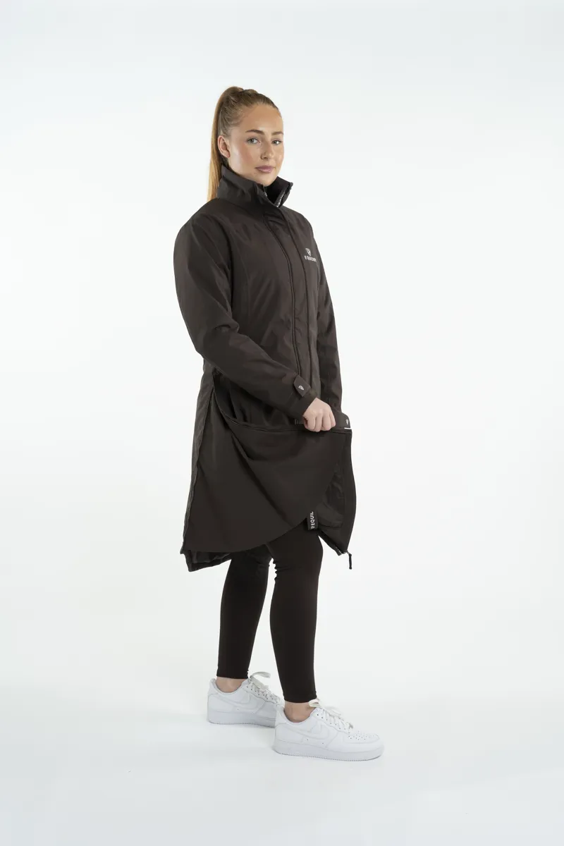 Equidry Bronte Riding Coat Brown - Removable Hood-2