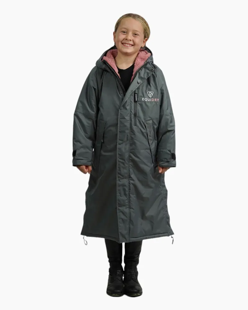 Equidry All Rounder Evolution Kids Jacket - Charcoal/Pale Pink-3