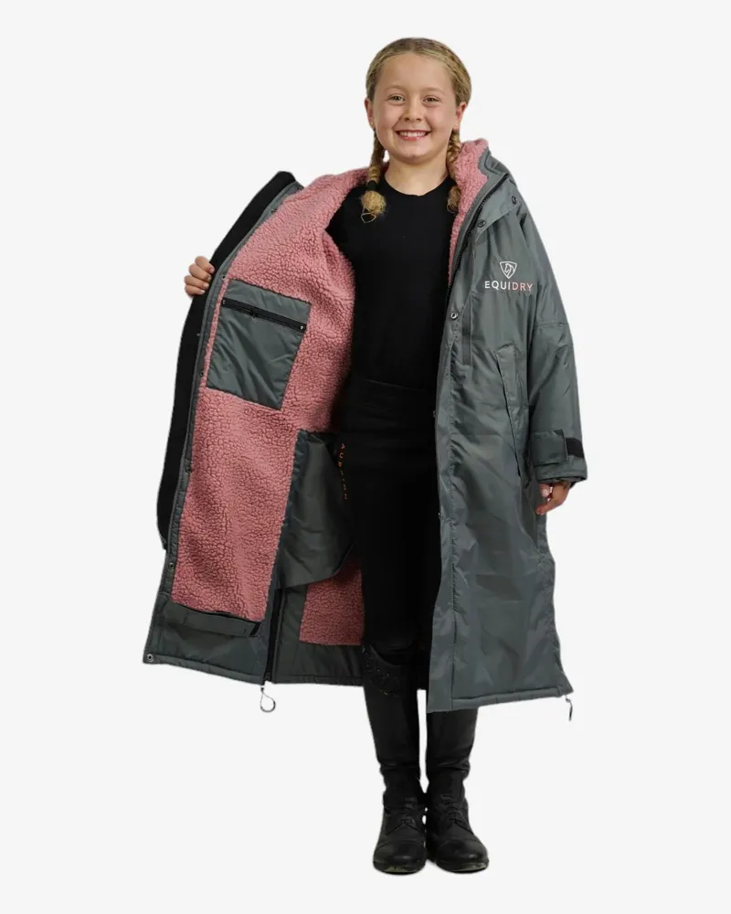 Equidry All Rounder Evolution Kids Jacket - Charcoal/Pale Pink-1