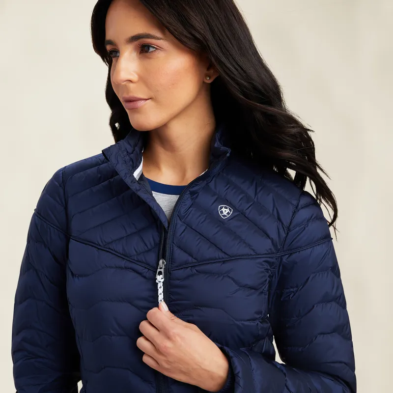 Ariat Womens Ideal Down Jacket Navy Eclipse-1