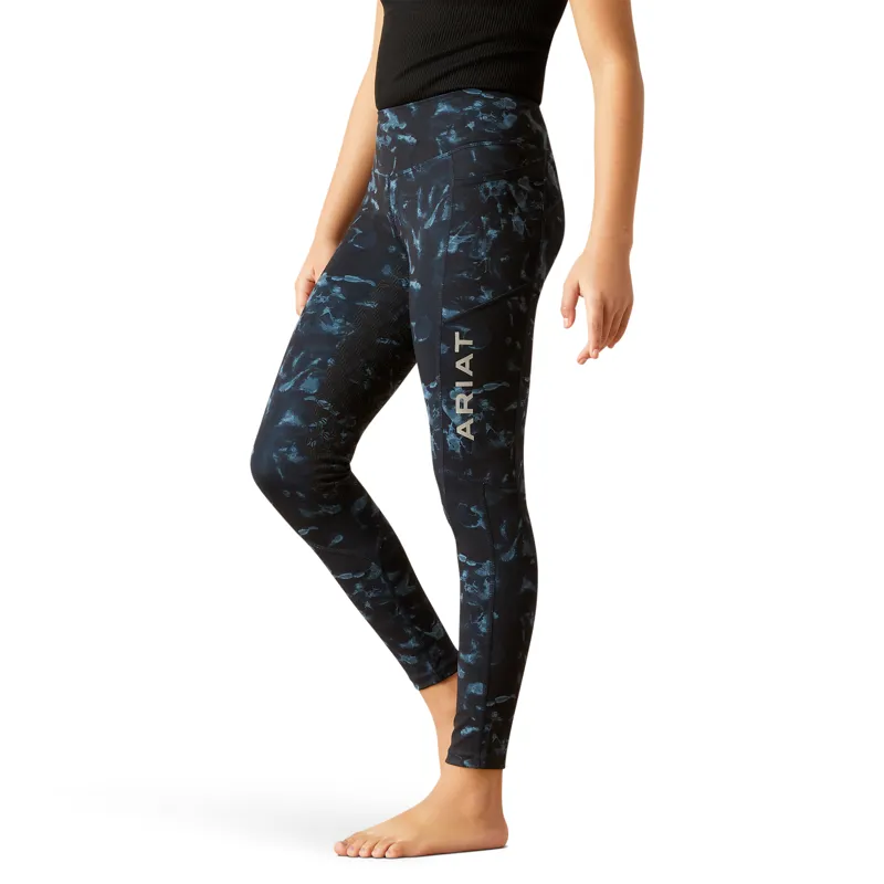 Ariat Youth EOS Print Full Seat Tight Stormy Skies-1