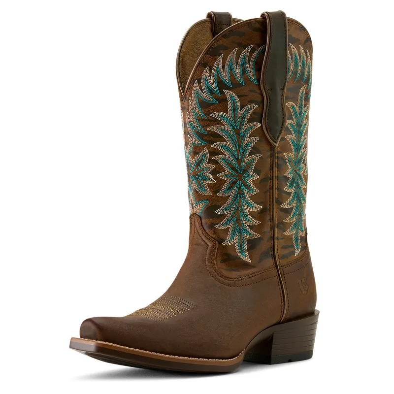 Ariat Womens Beaumount K Toe Western Boot - Sassy Brown-4