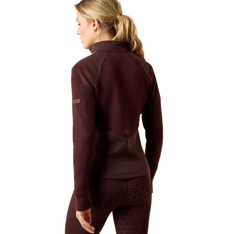 Ariat Womens Skadi Full Zip - Chocolate Plum-2