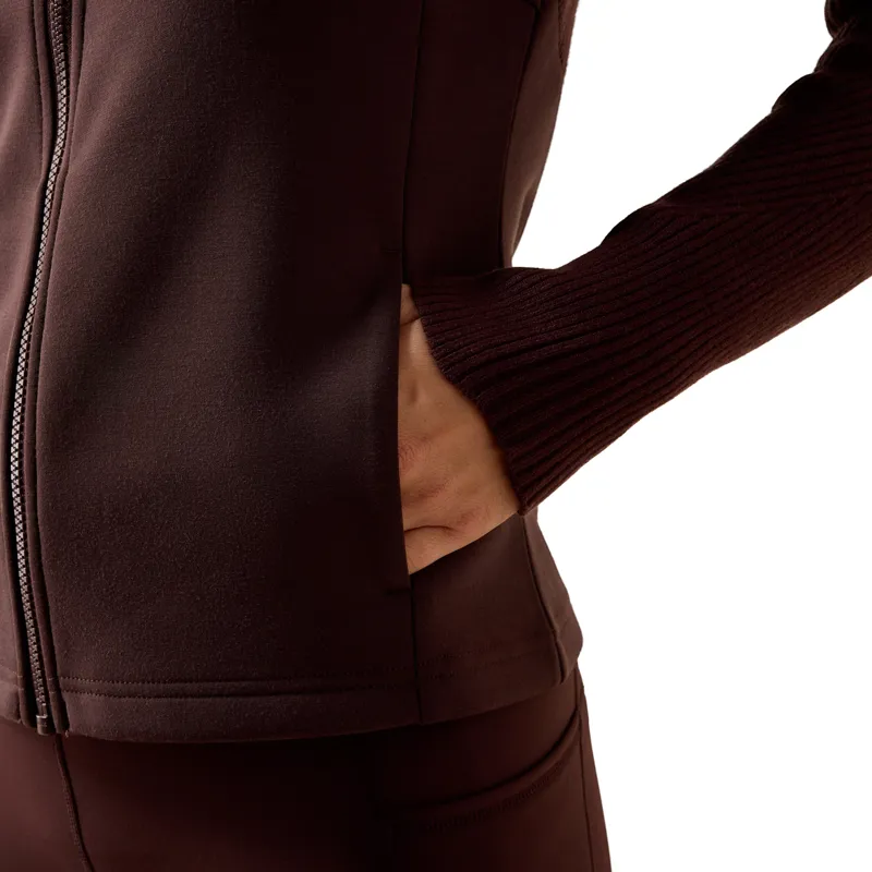 Ariat Womens Skadi Full Zip - Chocolate Plum-5