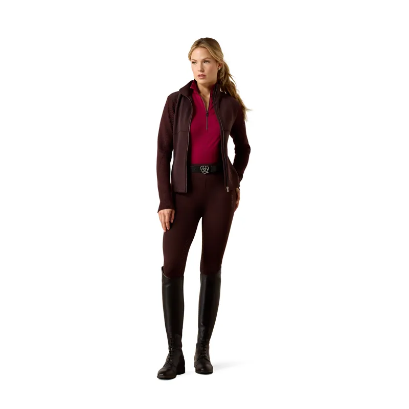 Ariat Womens Skadi Full Zip - Chocolate Plum-3