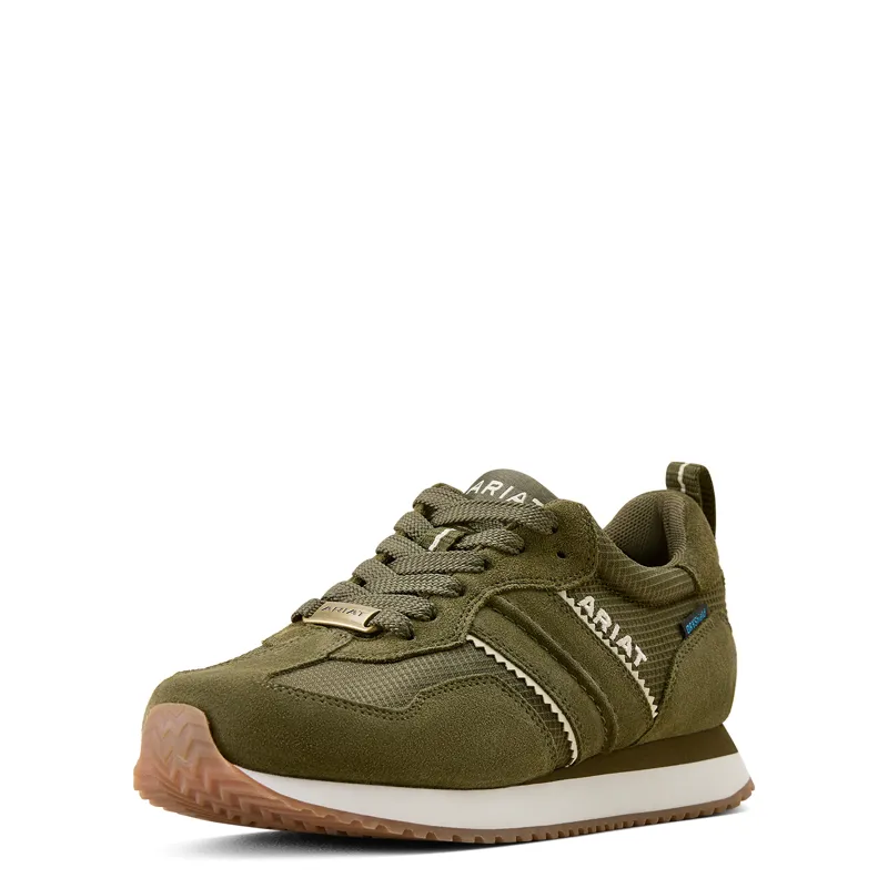 Ariat Womens Ranch Runner Waterproof Shoe - Olive-4