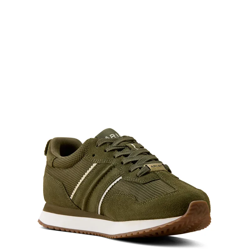Ariat Womens Ranch Runner Waterproof Shoe - Olive-2