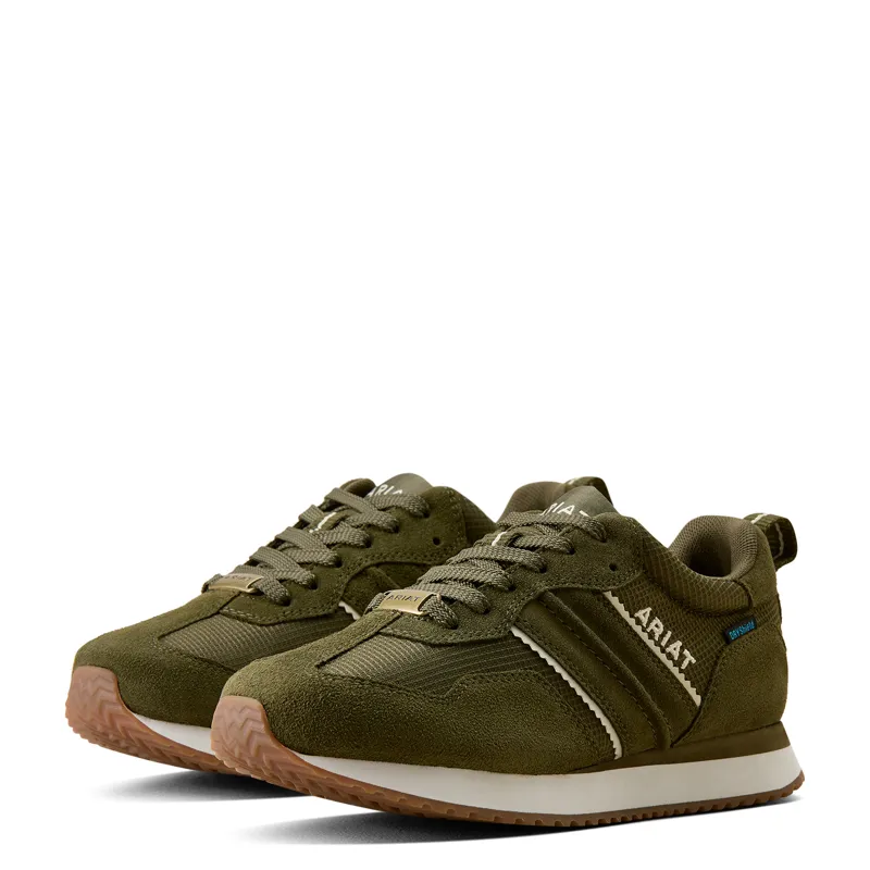 Ariat Womens Ranch Runner Waterproof Shoe - Olive