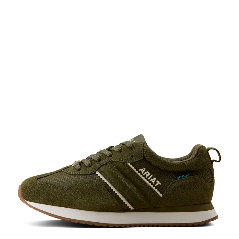 Ariat Womens Ranch Runner Waterproof Shoe - Olive-6