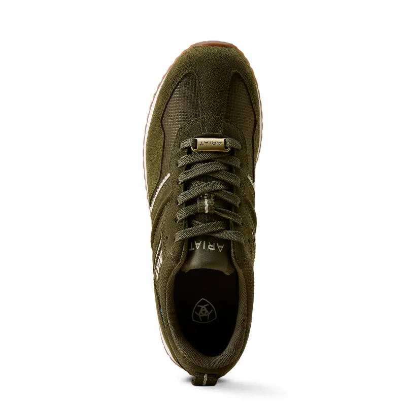 Ariat Womens Ranch Runner Waterproof Shoe - Olive-3
