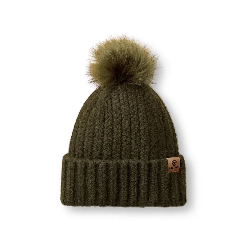 Ariat Womens Chilton Beanie - Olive