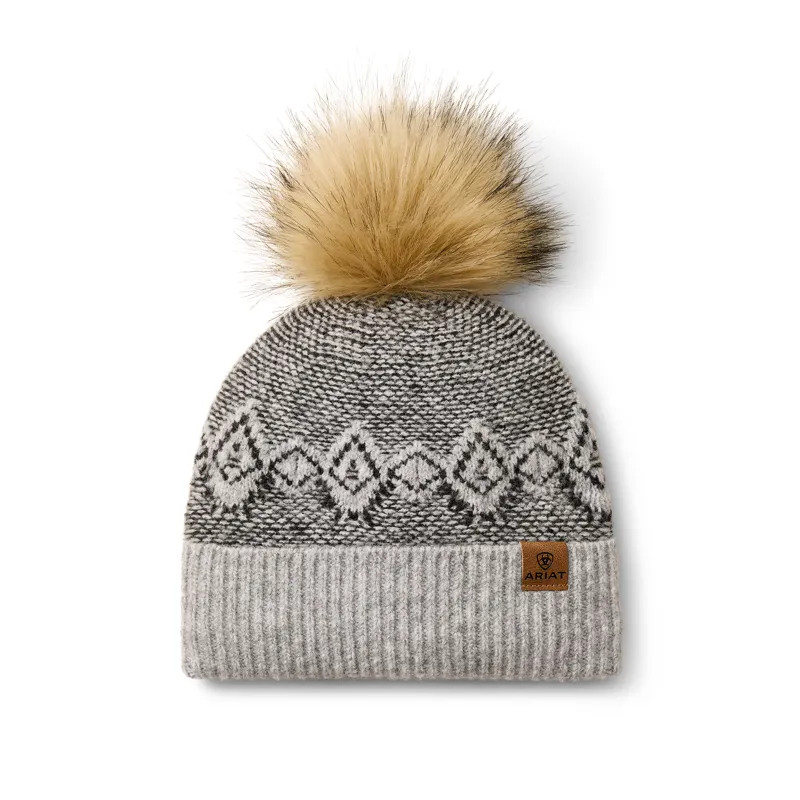 Ariat Womens Willow Beanie - Grey Heather