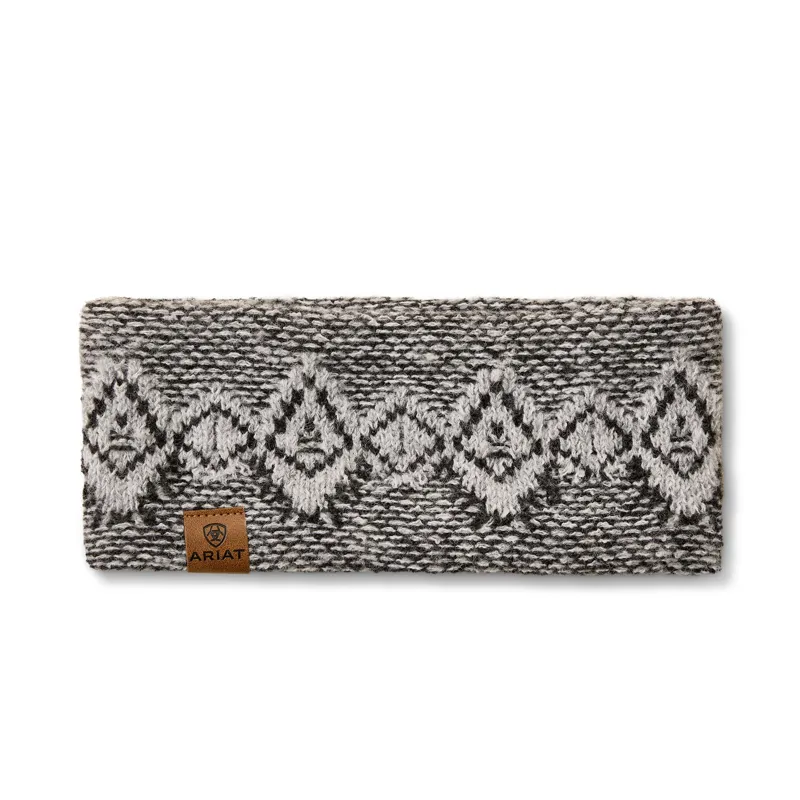 Ariat Womens Chilton Headband - Grey Heather