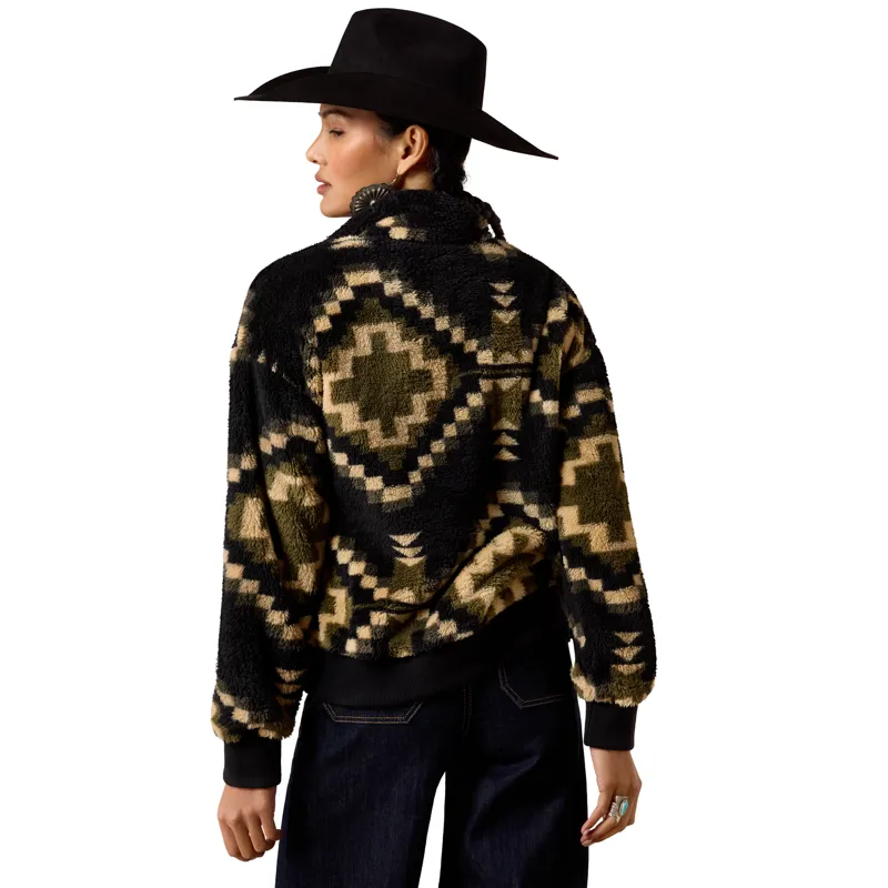 Ariat Womens Berber Sweatshirt - Black-3