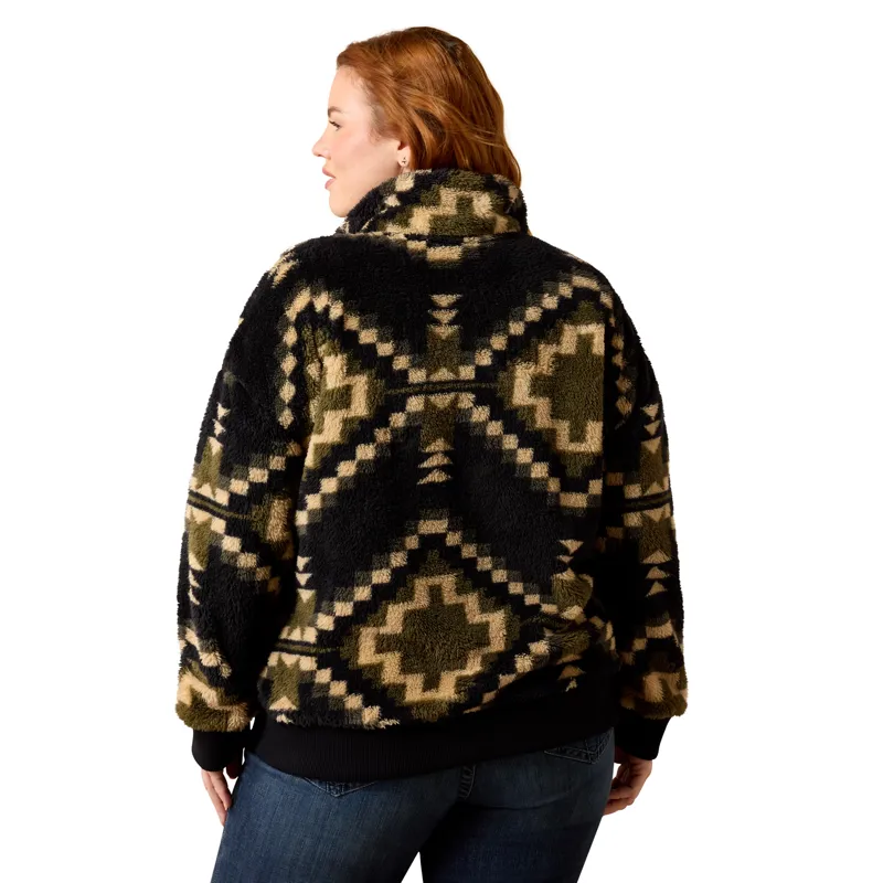 Ariat Womens Berber Sweatshirt - Black-6